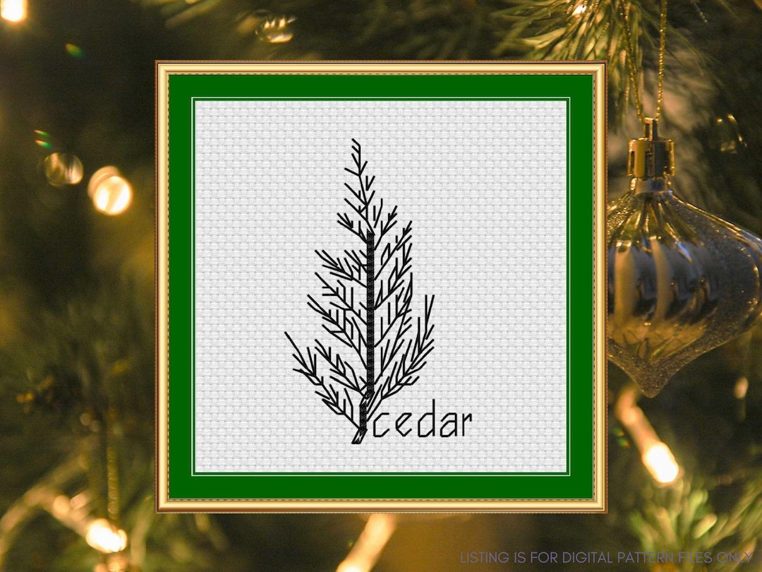 Cedar Mini Cross Stitch Pattern | PDF Instant Download - Etsy