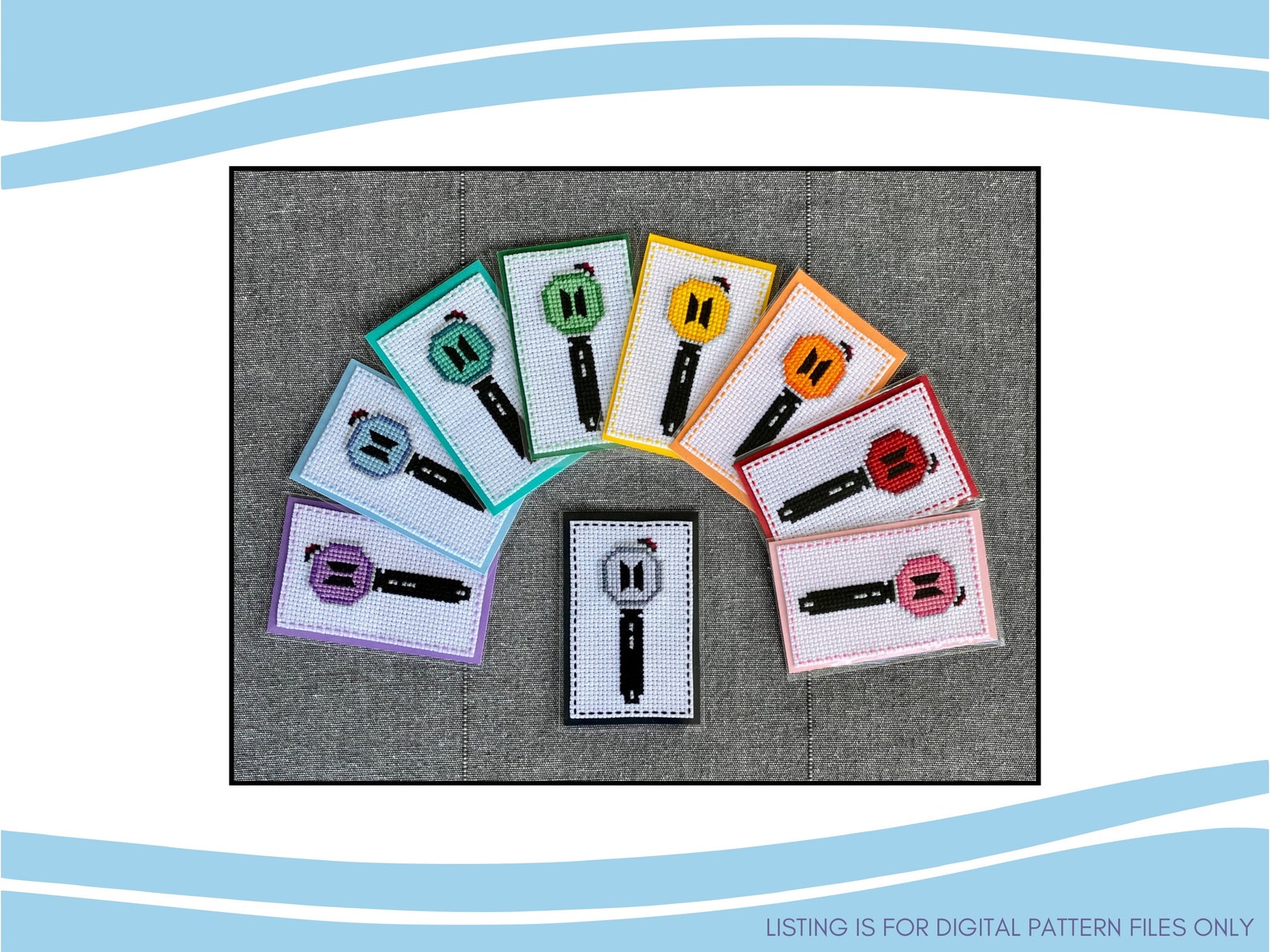 BTS ARMY Bomb Photocard Cross Stitch Pattern | PDF Instant Download - Etsy