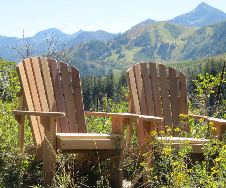 2 Adirondack Chairs Unfinished Kits Or Partially Etsy