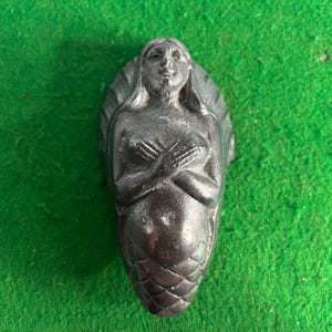 Vintage Cast Metal Nautical Mermaid Decorative Figure Ship Bow Figurehead Ship Model Fitting Mermaid