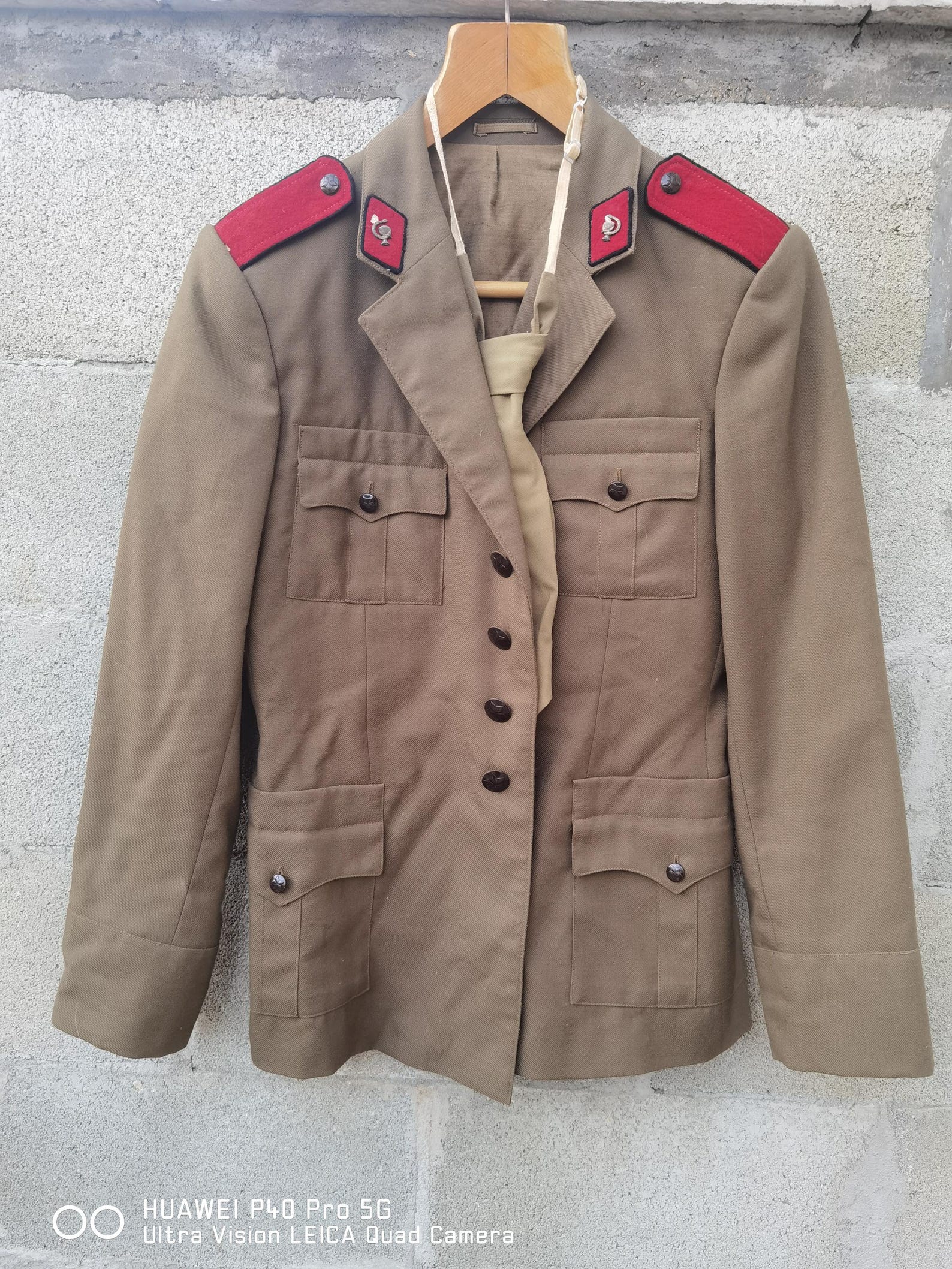 Original Bulgarian army pullover V-neck sweater brown NEW
