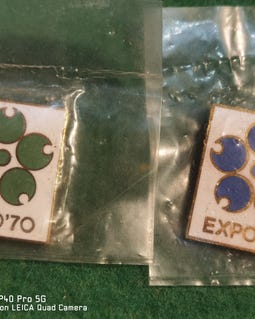 Osaka 1970 Expo Enamel Pin Badge Set of 3 - Etsy