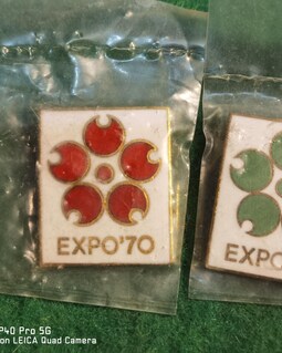 Osaka 1970 Expo Enamel Pin Badge Set of 3 - Etsy