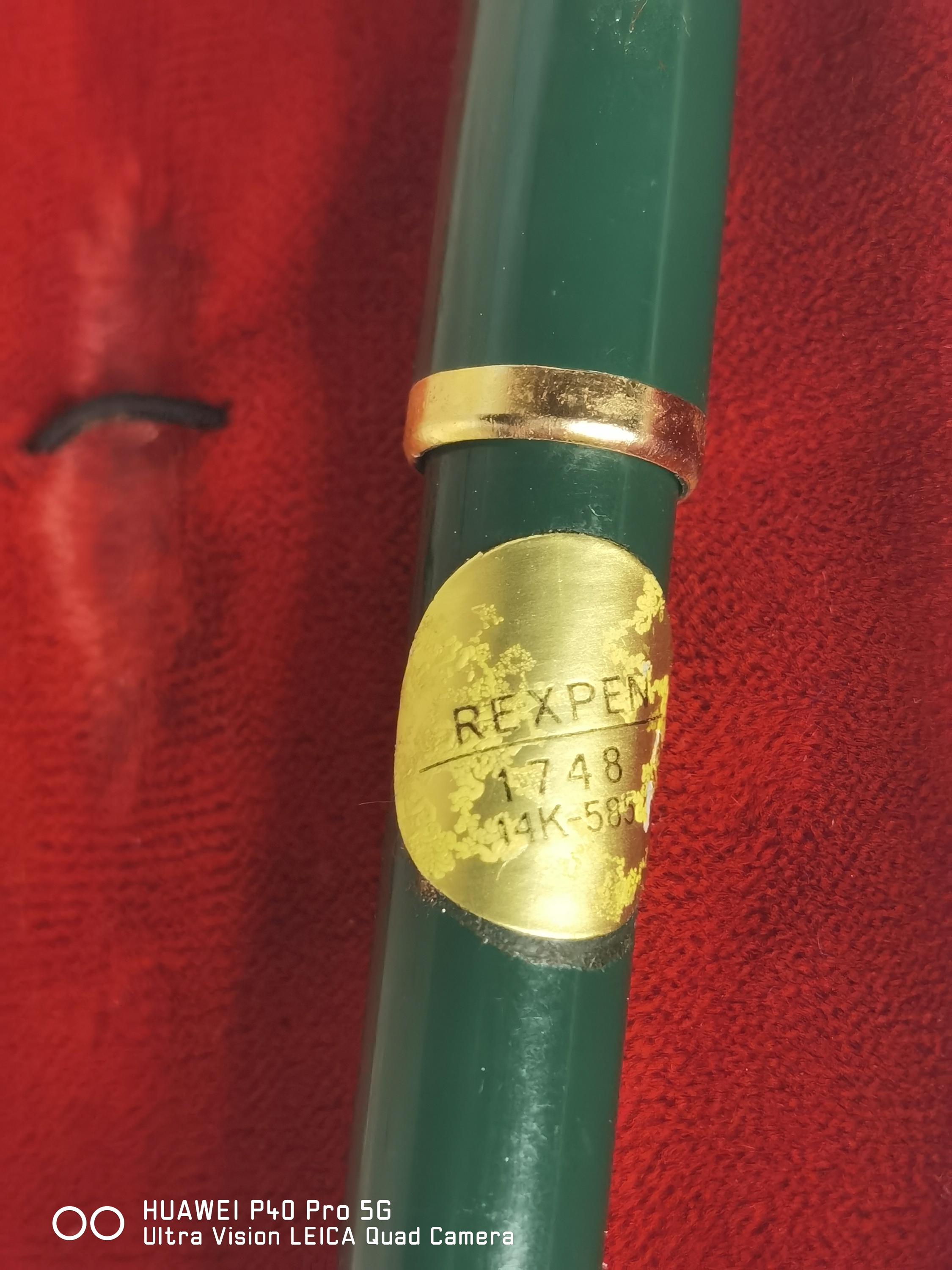 Vintage REXPEN EXCLUSIVE TOZ 14K Gold Nib Fountain Pen in Original