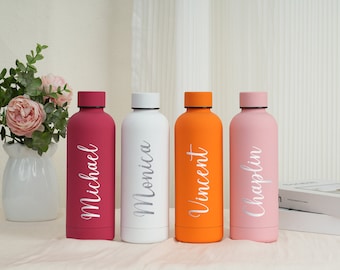 Custom Water Bottle, Water Bottle Personalised, Engraved Bottle with Name, Personalized Insulated Thermos, Bachelorette Party Gifts
