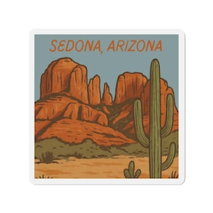 Sedona Magnet | Southwestern Decor | Sedona Wedding  Favors Bulk | Arizona Magnet | Arizona Souvenir | Sedona Souvenir | Arizona Gift
