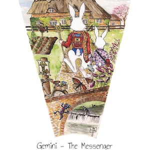 Gemini astrologisches Zeichen, A4 A5 A6