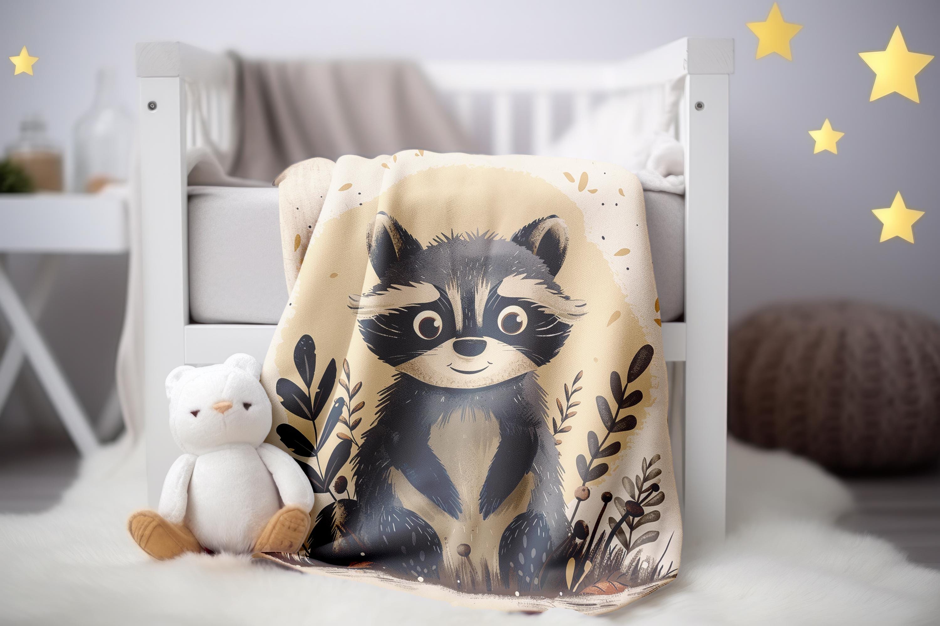 Raccoon Blanket Etsy UK