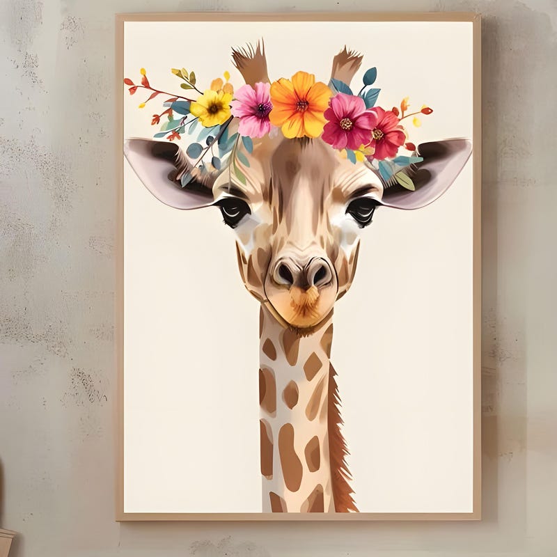 Giraffe Boy Wall Art