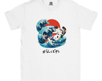 Harajuku Katze T-Shirt: Japanischer Druck, Kawaii Katzenliebhaber Geschenk