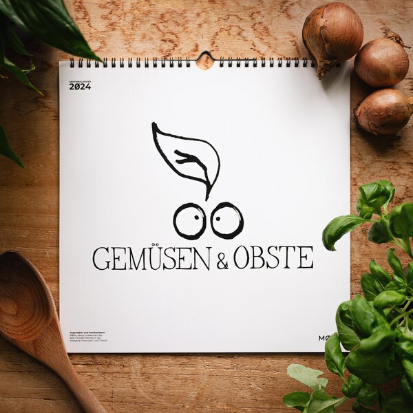 Saisonkalender "Gemüsen & Obste" | zeitlos | minimalistisch | handgezeichnet | besonderes Geschenk