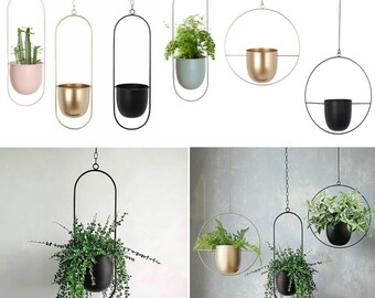 Metal Hanging Planter, Plant Hanger, Indoor Plant Pots, Planters, Haning Pot, Outdoor Planter, Office Planter, Main Door Planter,