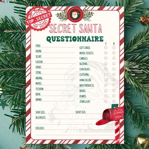Nikolaus Fragebogen für Co-worker Nikolaus Geschenkbörse Weihnachtsgeschenkbörse Nikolaus Wunschliste Nikolaus Form PDF