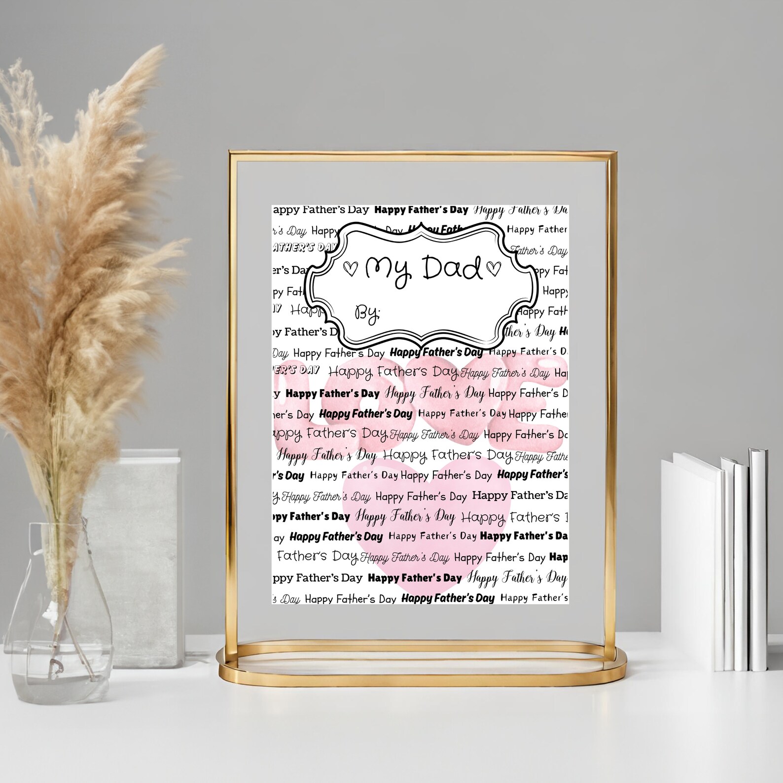All About My Dad Printable Fathers Day Gift From Kids DIY Fathers Day ...