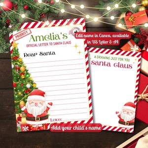 Instant Download Editable Letter From Santa Nice List Certificate ...