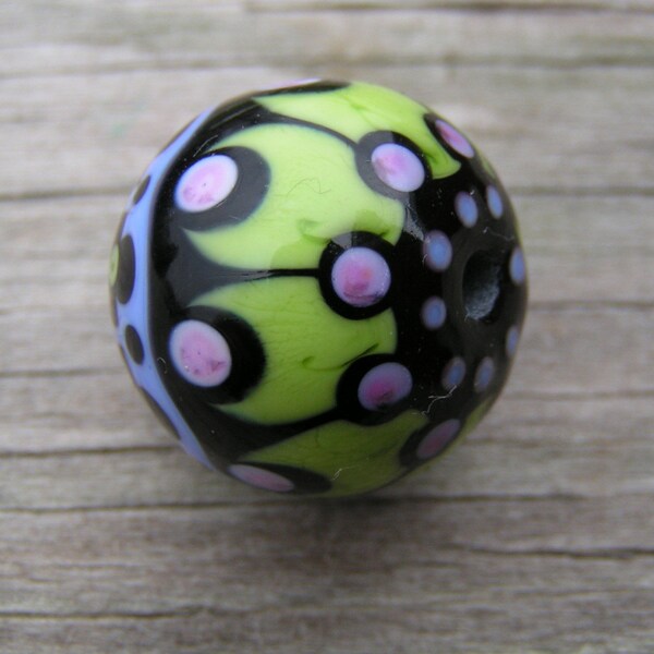 HowFunIsThat - 1 Handmade Lampwork Focal -  Coppenhagen  -  SRA
