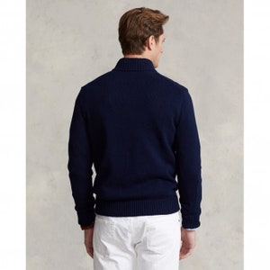 1/4 Zip Polo Ralph Lauren Cotton Light Weight Sweater Jumper for Men image 9