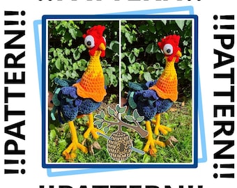 PATRÓN PDF Gallo de colores
