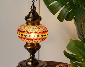 Turkish Mosaic Hanging Lamp, Souvenir Lamp, Turkish Lampshade, Gift for Her, Standing Bedroom Desk Lamp, Chandelier Lamps, Housewarming Gift