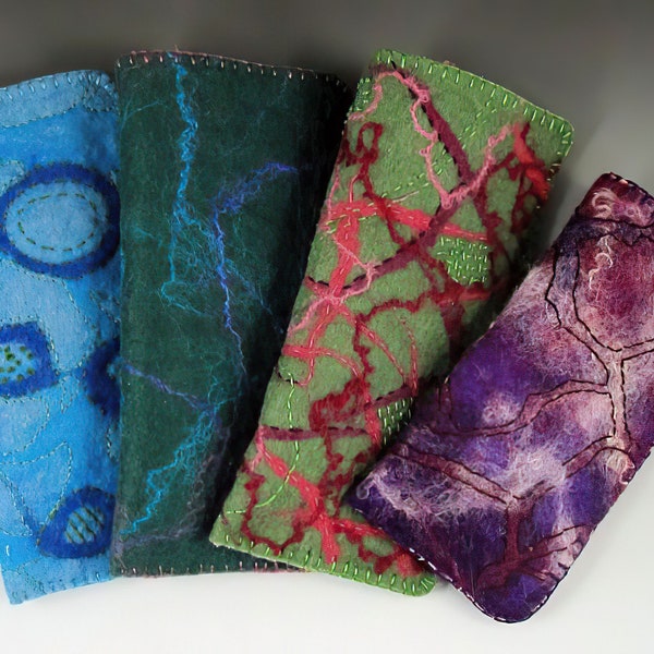 Tutorial Nuno Felted Eyeglass / Phone Case