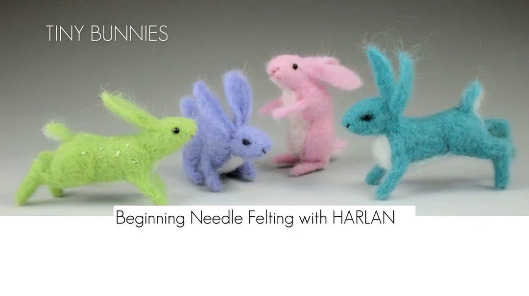 Tutorial Tiny Bunnies Beginning Needle Felting - Etsy