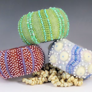 Tutorial Urchin Bangle Bracelets Intermediate Needle Felting
