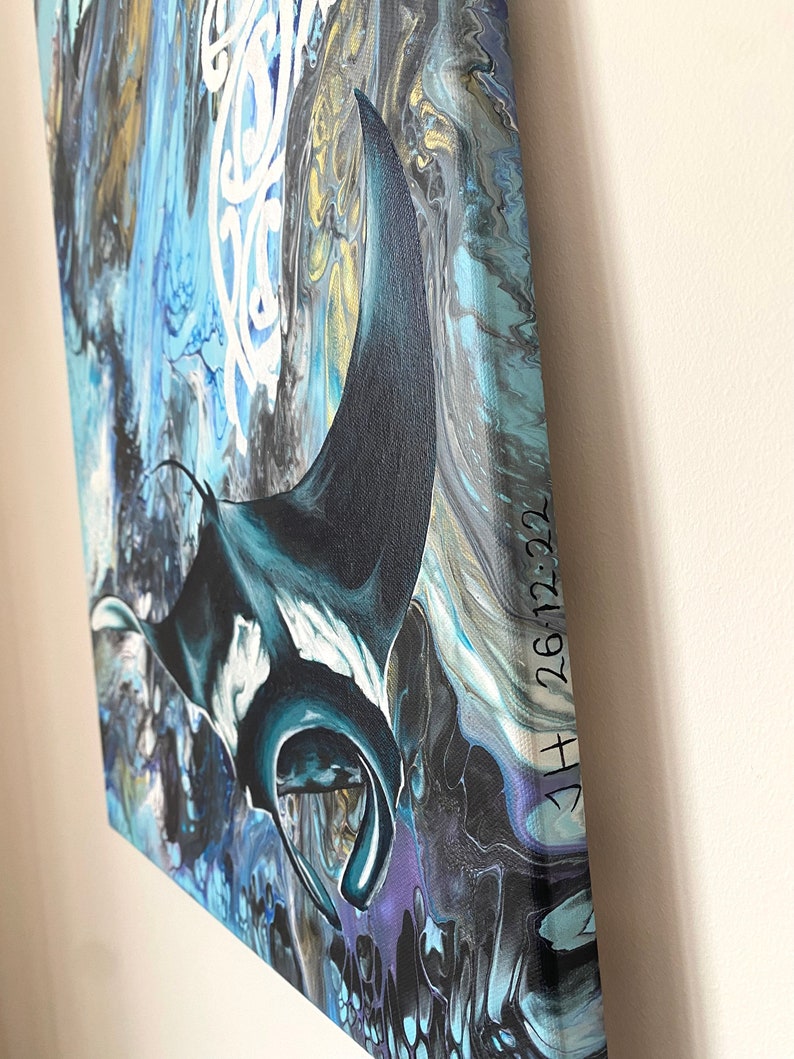 Neuseeland inspiriertes Acrylbild: The Spirit of Tangaroa Bild 3