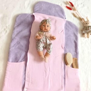 Cambiador portátil para bebés, bolsillo de colchón para cambiar al bebé sobre la marcha