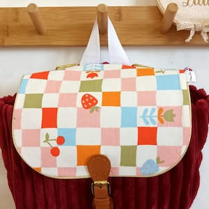 Cartable maternelle enfant fait main, personnalisable avec prénom
