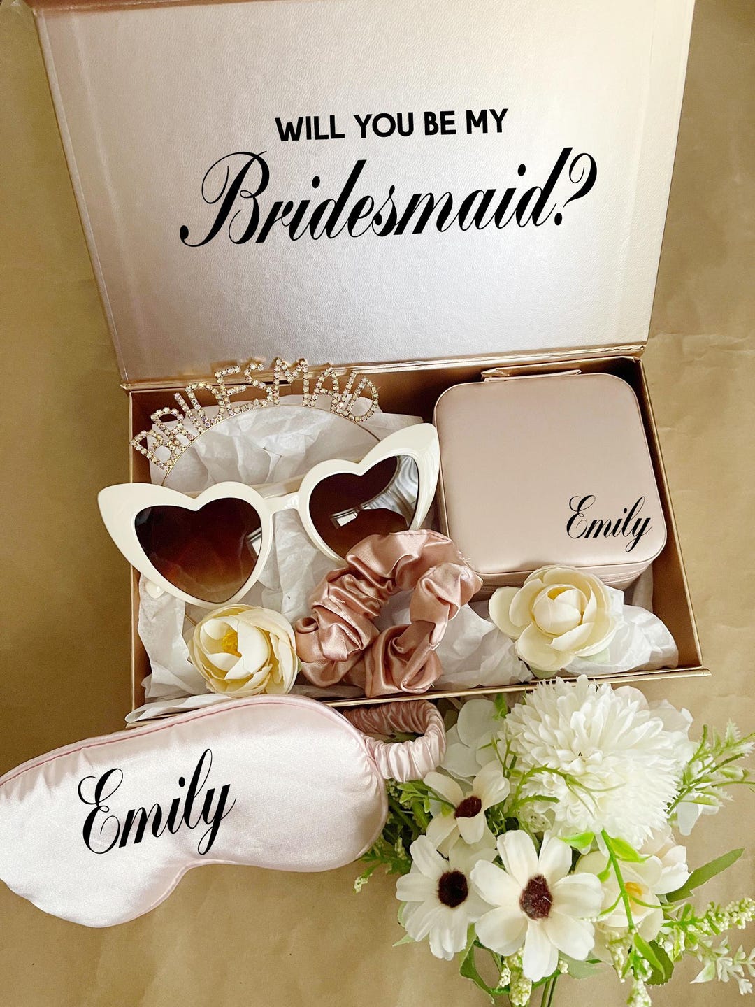 Will You Be My Bridesmaid Personalized Gift Box for Bridesmaid Proposal ...