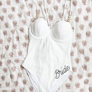 Bridal One Piece Swimsuit: Honeymoon Mermaid Swimwear