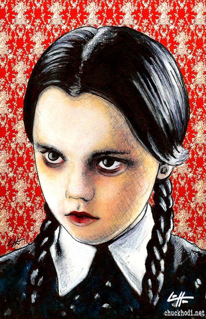 Print 11x17 Wednesday Addams the Addams Family Etsy