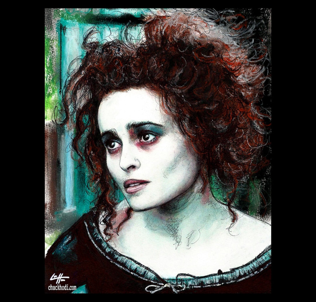 Mrs. Lovett - Sweeney Todd Tim Burton Johnny Depp Helena Bonham Carter Pop  Art Halloween Horror Demon Barber London Pop - Etsy, image size:1080x1031