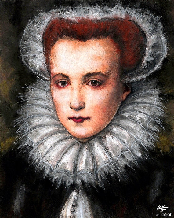 サー・ピーター・リリー、キルデア伯爵夫人エリザベス、希少な画集より サー・ピーター・リリー、キルデア伯爵夫人エリザベス、希少な