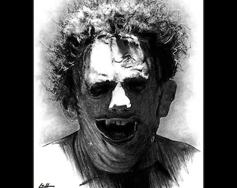 Leatherface - Texas Chainsaw Massacre Horror Halloween 70s Dark Art Freddy Krueger Jason Voorhees Scary Pop Scary Cult Classic