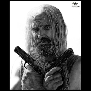 Otis Treibholz - Bill Moseley Haus der 1000 Leichen die Abgelehnten Rob Zombie Dark Art Horror Scary Captain Spaulding Pop