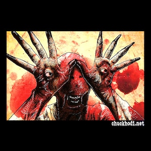 Pale Man - Pans Labyrinth Fantasy Surreal Dark Art Villian Guillermo del Toro Spanish Europe Horror Mexican Monster Eyes Pop