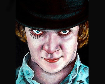 Alex DeLarge- A Clockwork Orange Malcolm McDowell Stanley Kubrick Vintage Violencia Gangs Murder Society British Punk Pop Art