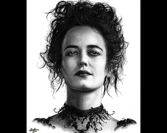 Vanessa Ives - Penny Dreadful Eva Green Supernatural Victorian London Frankenstein Gothic Dark Art Horror Lowbrow Pop Art