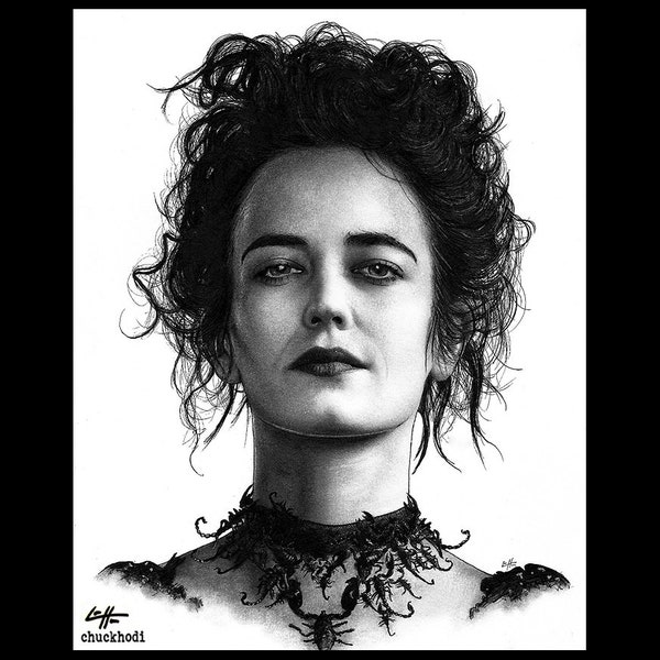 Vanessa Ives - Penny Dreadful Eva Green Supernatural Victorian London Frankenstein Gothic Dark Art Horror Lowbrow Pop Art