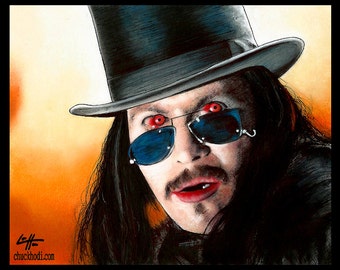 Dracula - Gary Oldman Bram Stoker Vampire Blood Winona Ryder Pop Art Lowbrow Art Gothic Halloween Monster Creature Dark Art