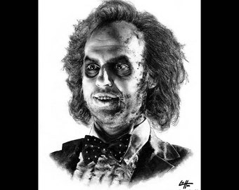 Beetlejuice - Michael Keaton Horror Komödie Tim Burton Gothic Halloween Dark Art Spooky Lydia Deetz Winona Ryder Kult Klassiker Batman Ghost