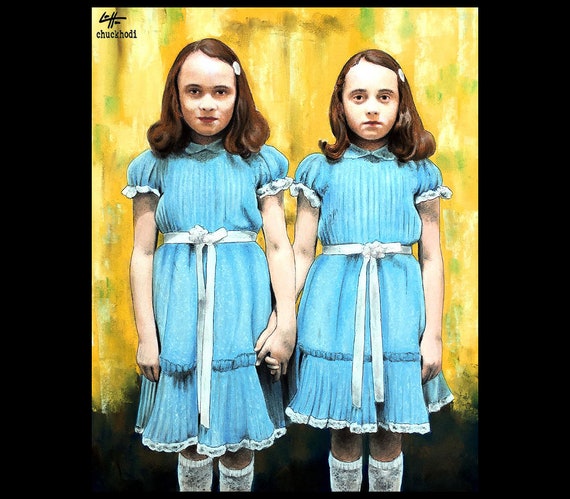 The Grady Twins The Shining Redrum Overlook Hotel Dark Art - Etsy France