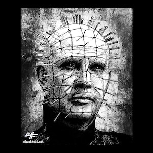Pinhead - Hellraiser Cenobite Horror Dark Art Nadeln Science Fiction Leviathan Box Hell Böse Monster Kreatur Clive Barker