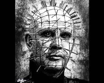 Pinhead - Hellraiser Cenobite Horror Dark Art Needles Science Fiction Leviathan Box Hell Evil Monster Creature Clive Barker