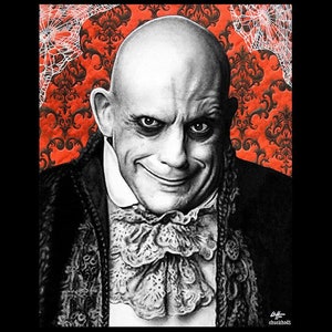 Uncle Fester - The Addams Family Christopher Llyod Dark Art 90s Horror Gothic Lowbrow Spooky Halloween Creepy Pop Art Monster