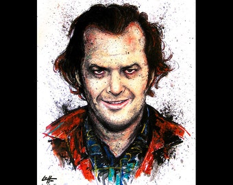 Jack Torrance - The Shining Jack Nicholson Redrum Murder Horror Dark Art Halloween Stanley Kubrick Serial Killer Pop Art