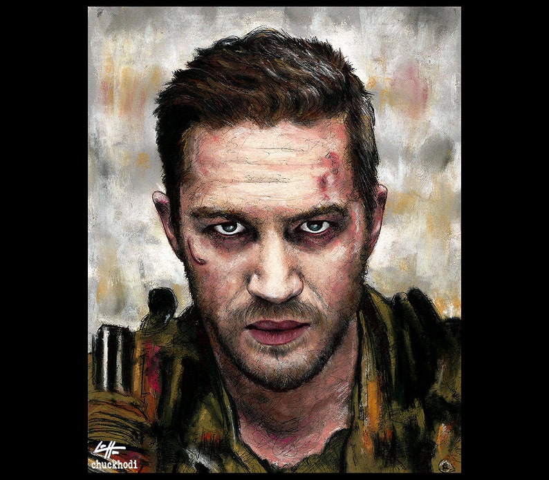 Mad Max Fury Road Immortan Joe Tom Hardy Post Apocalyptic Dystopia Fantasy Dark Art Sci Fi Pop Art Print 8x10 Max Rockatansky
