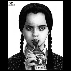 Print 8x10 Wednesday Addams Poison The Addams Family | Etsy
