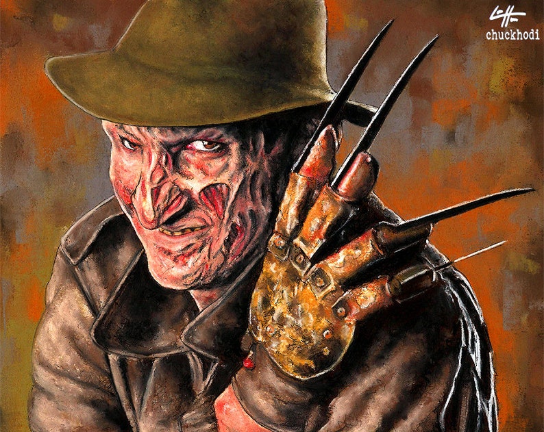 Freddy Krueger Nightmare on Elm Street Horror Dark Art Pop Art Wes Craven Todesfilm Gruseliges Halloween Gruselig Gruselig Gruselig Gruselig Bild 1